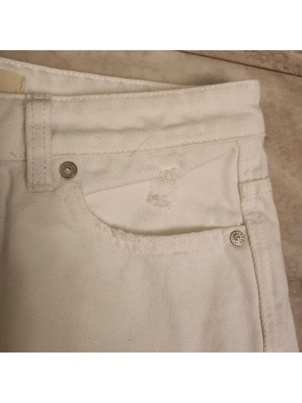 We The Free "Zip It Up" Vintage Denim Mini Skirt by Free People Sz: 4/27 Cotton - Picture 5 of 13